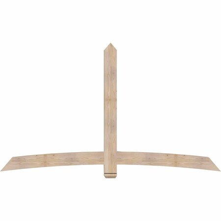 Ekena Millwork Bellingham Smooth Timber Gable Bracket, Douglas Fir, 96"W x 56"H x 3 1/2"D x 5 1/2"F, 14/12 Pitch GBW096X56X0406BEL00SDF